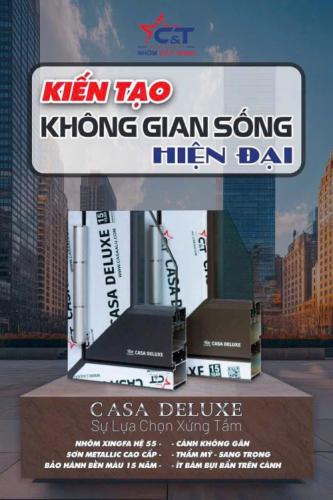 Nhôm Casa Deluxe: Giải Pháp Cửa Nhôm Xingfa Hệ 55 Cao Cấp & Sang Trọng